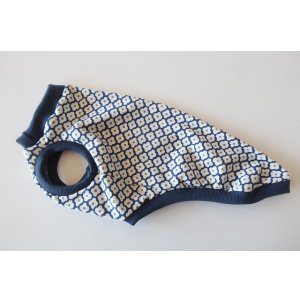 画像: レトロフラワー(紺)　イタグレ4号