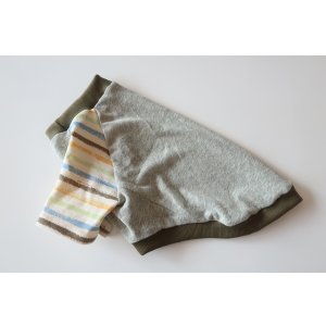 画像: グリーン杢無地×ボーダー　ワイアM