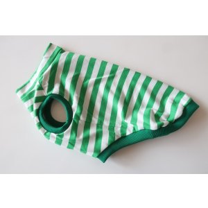 画像: 緑×白ボーダー　ワイアL