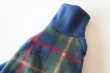 画像4: 【フリース】紺×グリーンチェック　イタグレ4号