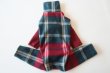 画像4: 【フリース】エンジ×ネイビーチェック　イタグレ4号