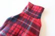 画像4: 【フリース】赤×紺タータンチェック　イタグレ4号