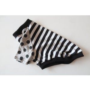 画像: 黒×白ボーダー　ワイアM