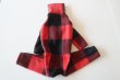 画像3: 【フリース】赤×黒ブロックチェック　イタグレ4号