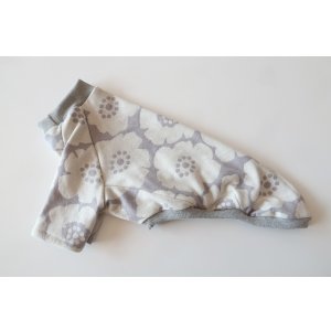 画像: Bigフラワー(グレー×白)