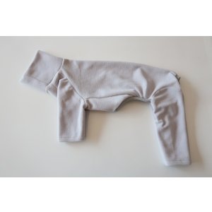 画像: 【フリース】グレー無地(前半袖、後長袖)　イタグレ4号