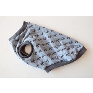 画像: テリア柄(ライトブルー×グレー)　ワイアM