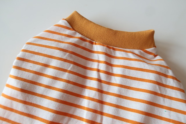 画像3: 【接触冷感】ミラキュラスクール　オレンジ×白ボーダー　ワイアL