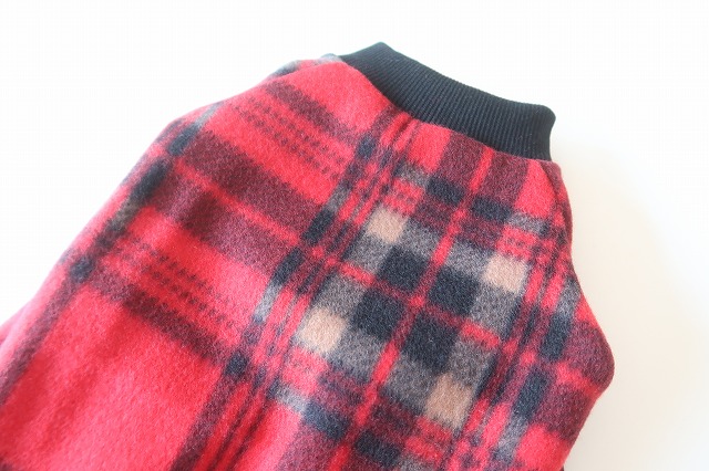 画像4: 【フリース】赤×黒チェック　イタグレ4号