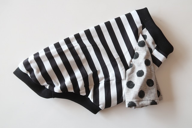 画像2: 黒×白ボーダー　ワイアM