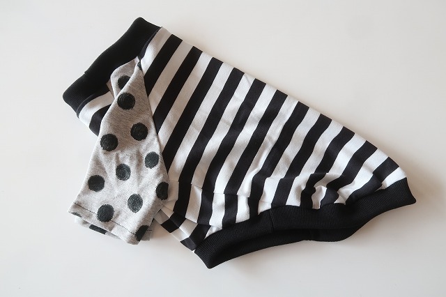 画像1: 黒×白ボーダー　ワイアM