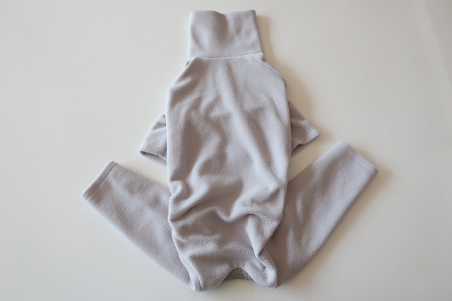 画像2: 【フリース】グレー無地(前半袖、後長袖)　イタグレ4号